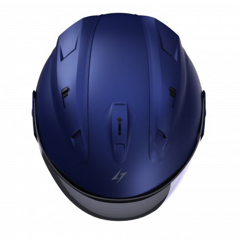 Casque Moto Jet Sun Evo 2.0 White Pearly - Taille LG - Homologué ECE 2206 - Intérieur Lavable - Écran Clair Inclus